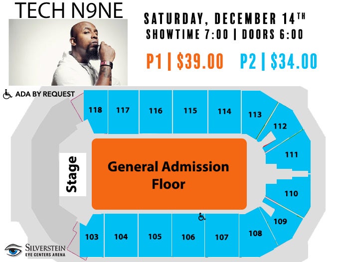 Cable Dahmer Arena Seating Chart